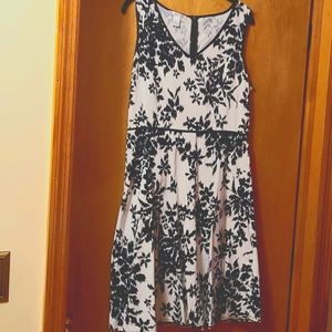 Black and White Floral print sundress